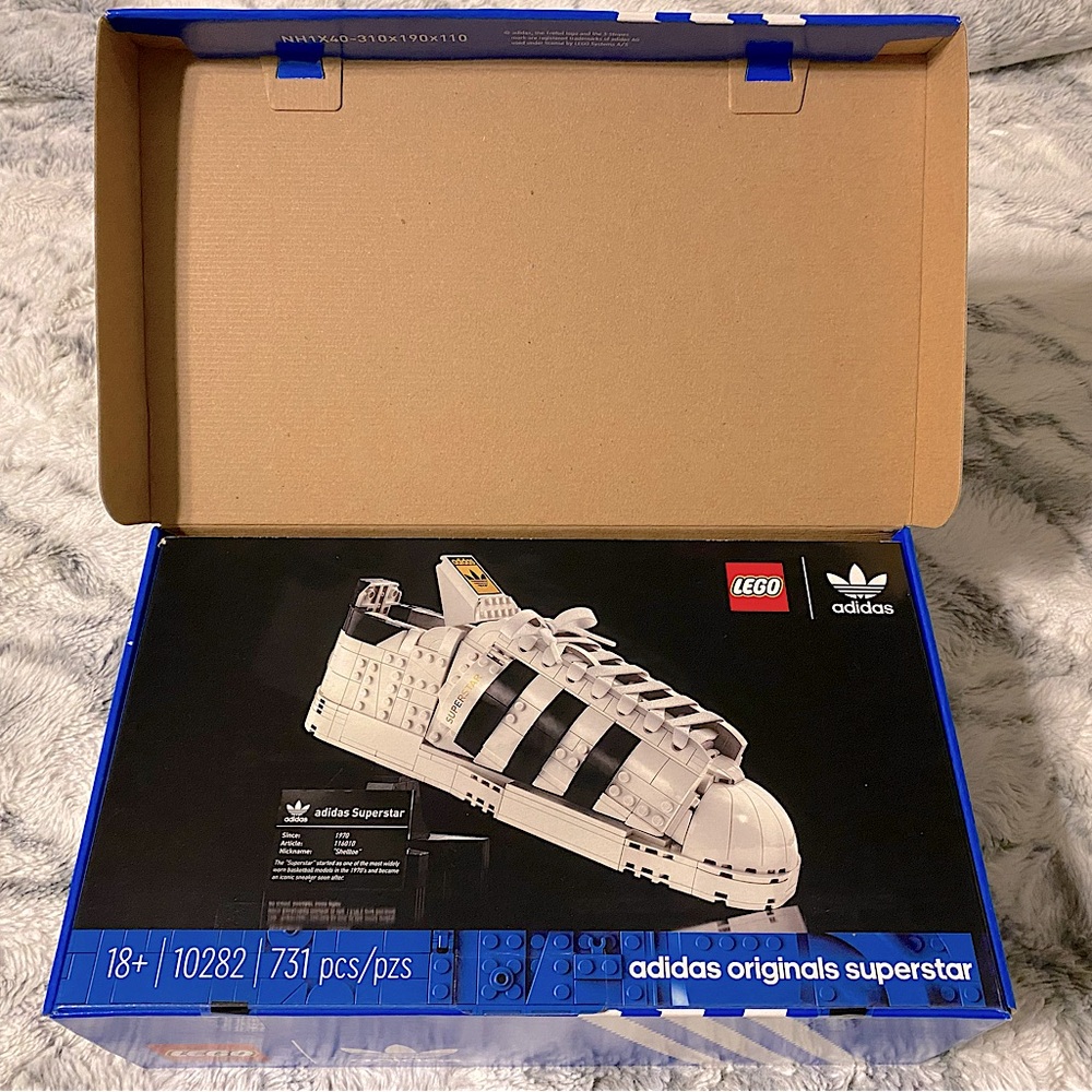 LEGO® Icons adidas Originals Superstar 10282 Building Kit. New Factory Sealed.